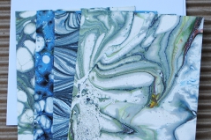 Marbled Note Cards/Opal